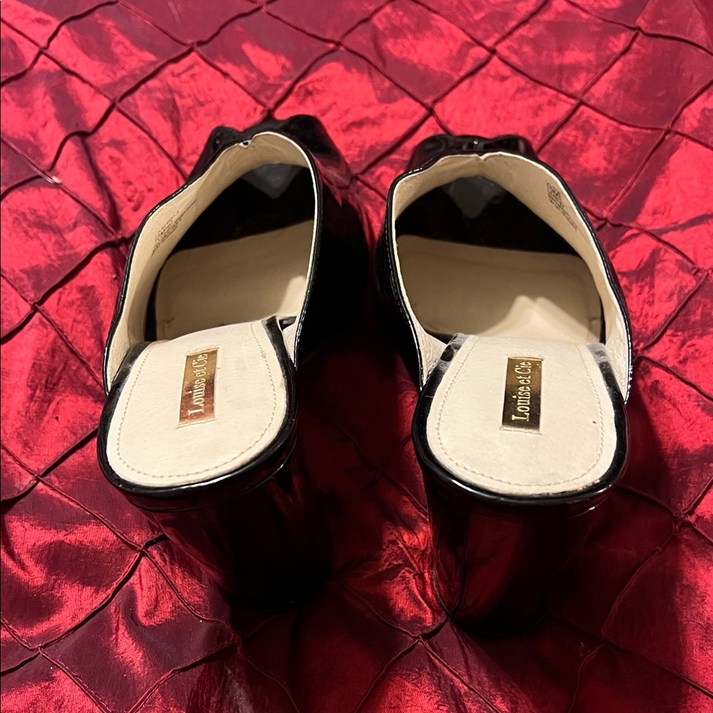 Louise et Cie Black Patent Leather Mules - Picture 5 of 5